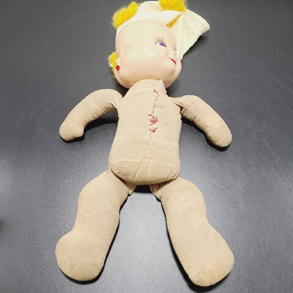 Antique 1940s Horsman 3 Face Composition Trudy Doll - Picture 11 of 11